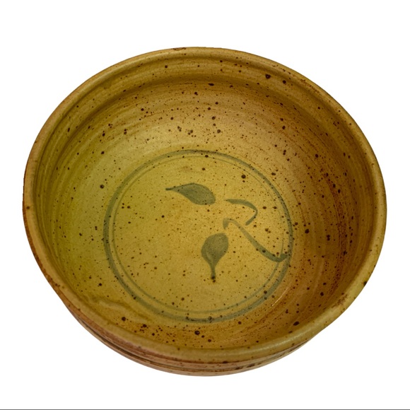 VTG Connie Pike Pottery Stoneware Bowl Serveware Dish Rustic Boho Signed - Picture 2 of 5